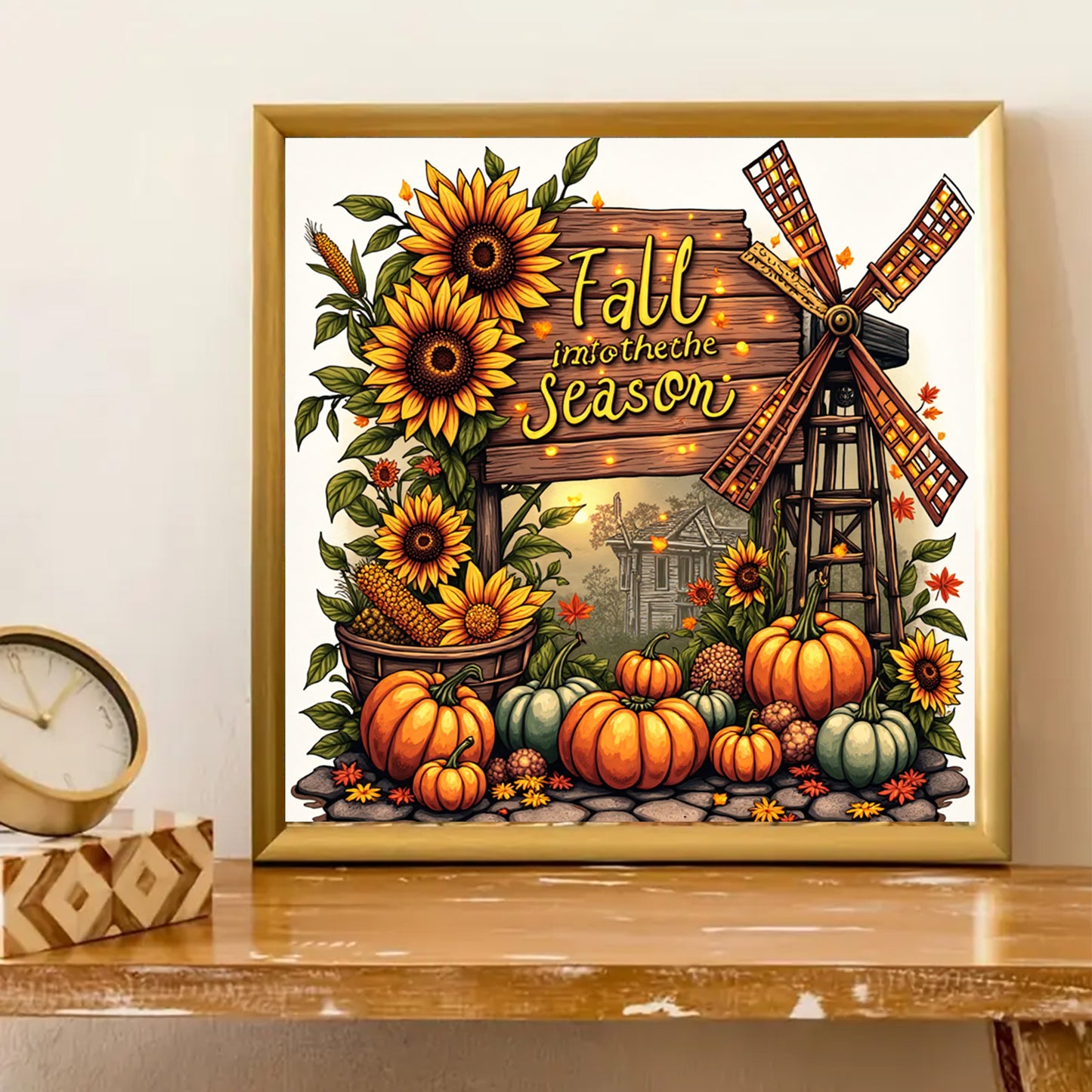 Autumn Harvest Scene