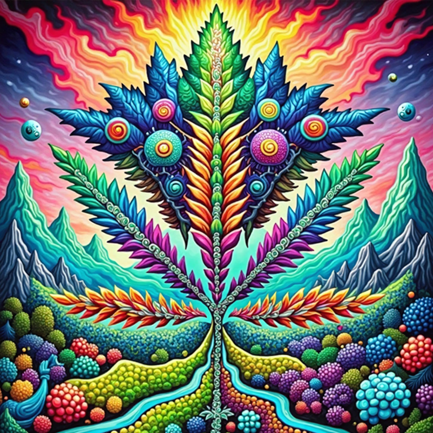 Psychedelic Dreamscape Art