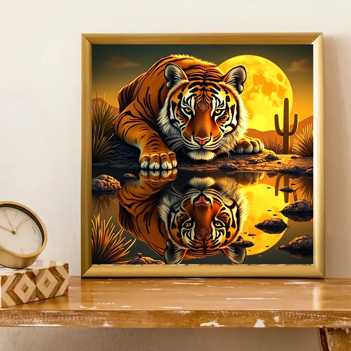 Golden Reflection Art